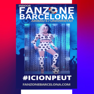 Direction la Fan Zone de Barcelone, Fred, organisateur de l'événement, présente le projet de ce Boycott positif