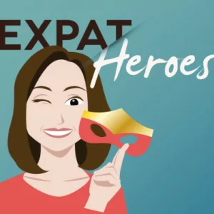 Cristina présente ses podcasts "Expat Heroes" (depuis 2017)