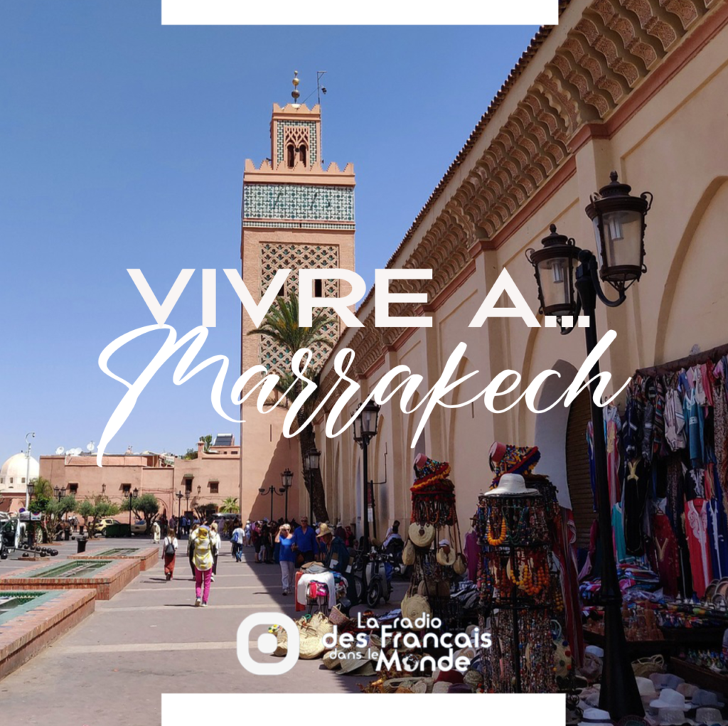 La radio des français. Vivre à Marrakech, Maroc (Afrique).