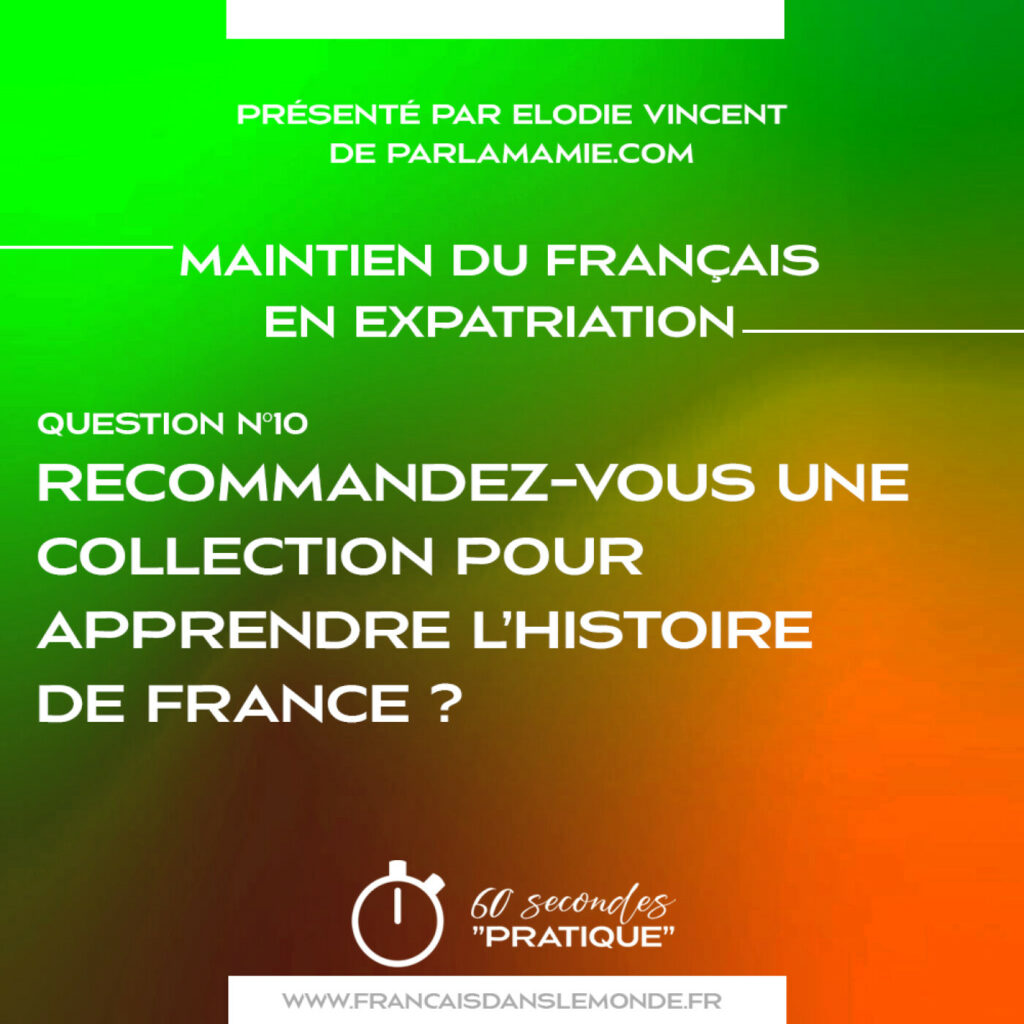 Je vous recommanderais une collection de livres et de contenus multimédia que j’apprécie particulièrement en tant que maman et en tant que professeure de FLAM / FLE. C’est la collection « Quelle histoire » qui propose de nombreux supports papier tels que des livres, des beaux-livres, des jeux, des frises ou encore audio ou vidéo pour les 6-12 ans.
