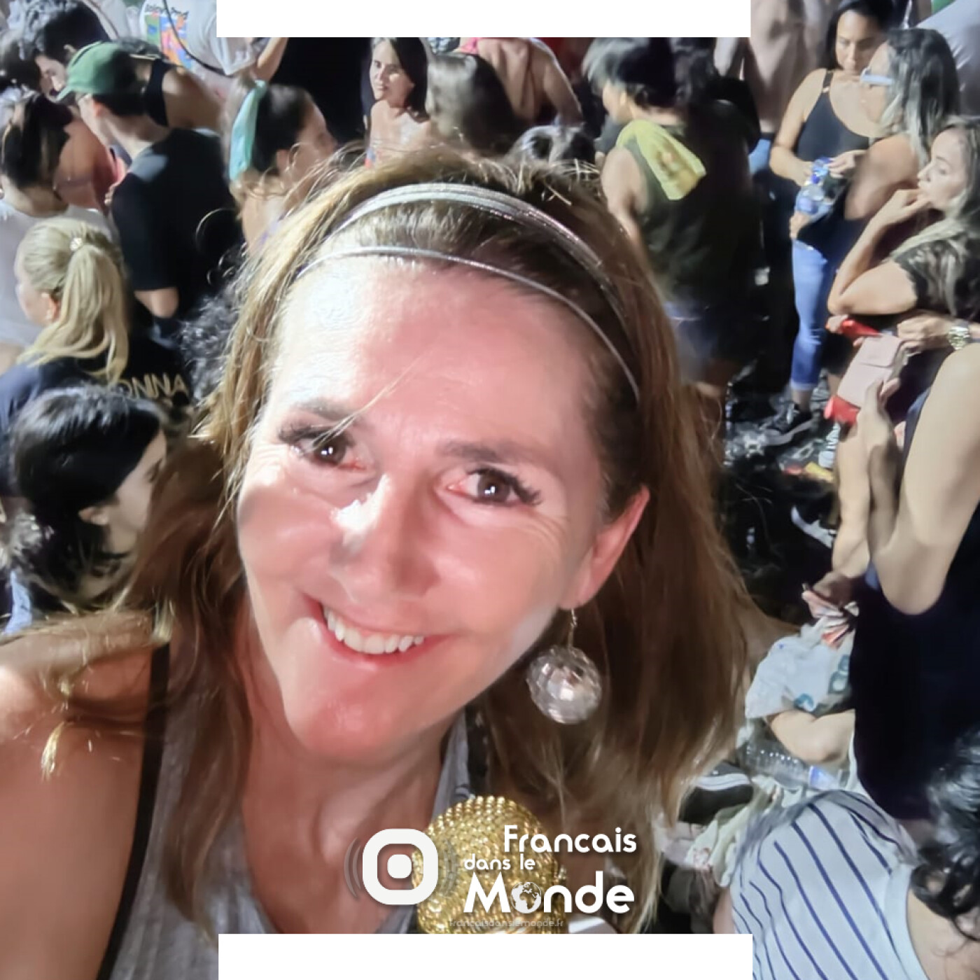 Emma Monteiro Da Rocha, Française installée à Rio depuis 17 ans, était sur la plage de Copacabana pour le concert de Madonna
