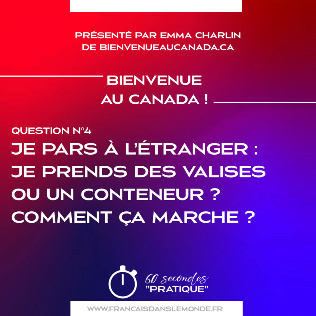 Je pars à l’étranger : je prends des valises ou un conteneur ? Comment ça marche ?