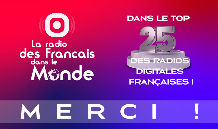 La radio des Français dans le monde dans le TOP 25 des webradios les plus écoutées