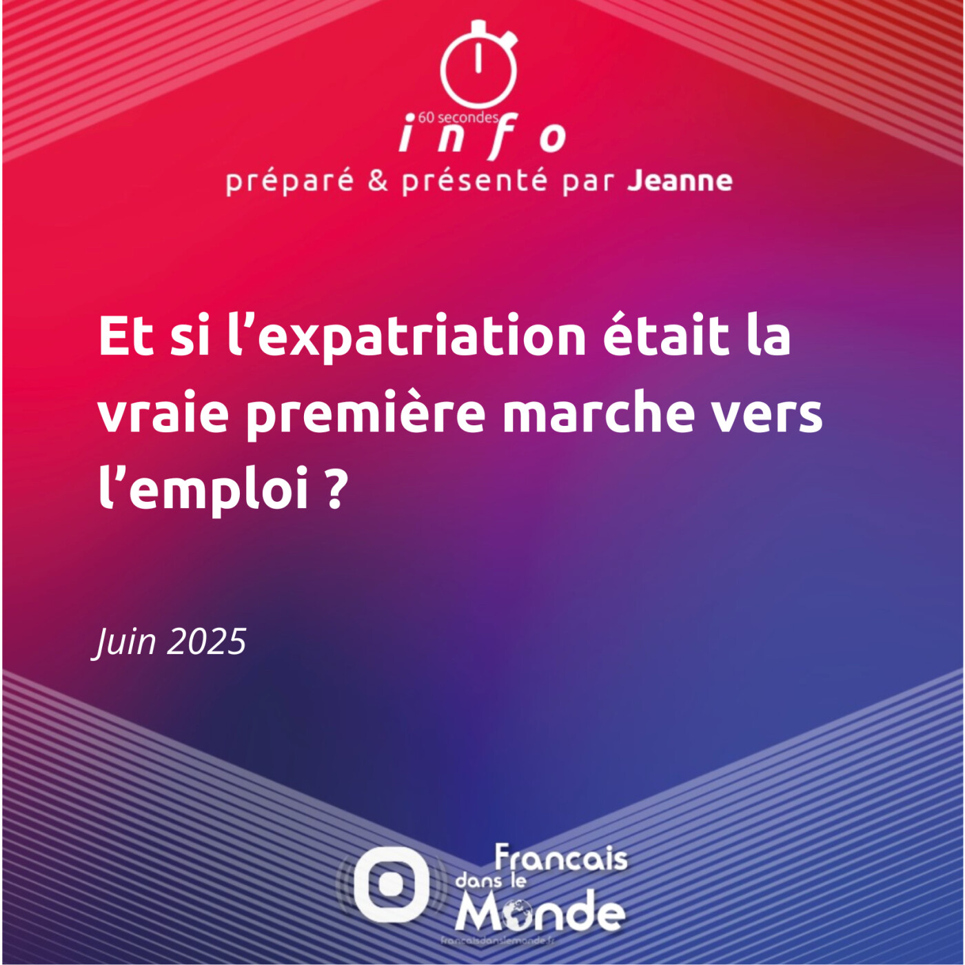 Et si l’expatriation était la première vraie marche vers l’emploi ?