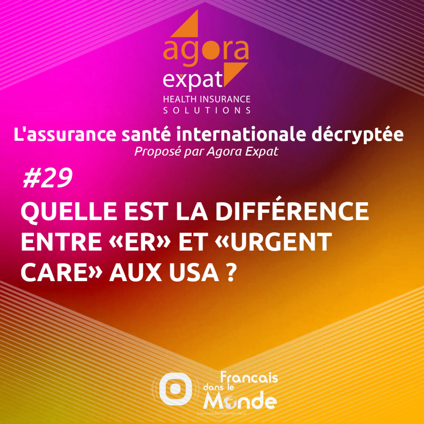 #29 – Quelle est la différence entre ER et Urgent Care aux USA ?