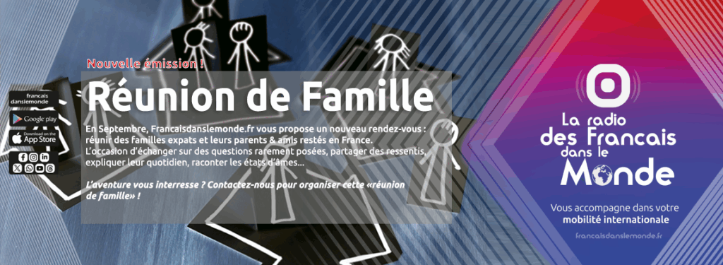 "Réunion de Famille" va rassembler un expat Francophone, sa famille & amis et un psychologue.
