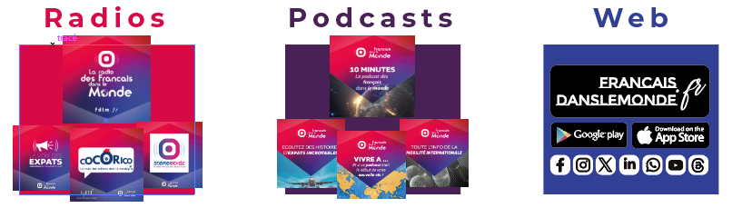 Ecoutez nos radios & nos podcasts et surfez sur nos réseaux numériques